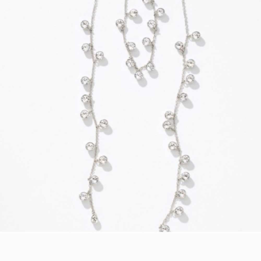 NEW Touchstone SWAROVSKI Crystal "Cha Cha Lariat" Wrap Necklace